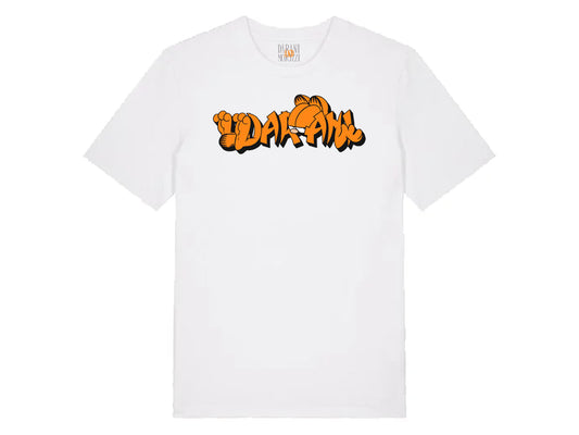 ORANGE GRAPHIC WHITE TEE